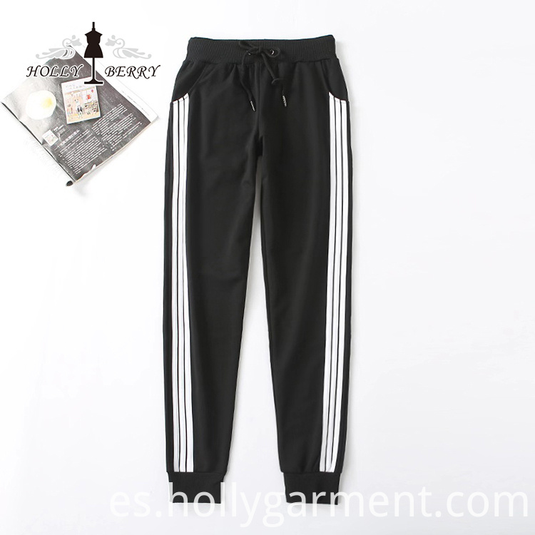 Pantalones deportivos sueltos con rayas planas Loose Flat Streaked Sports Pants